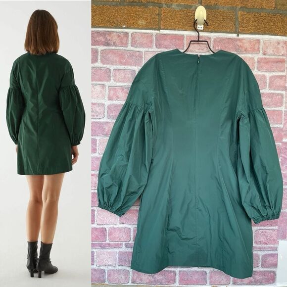 COS volume sleeve waisted dress size 4 - Picture 4 of 16